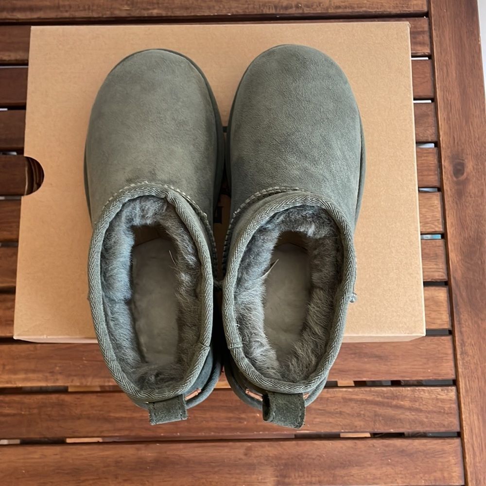 UGG Classic Ultra Mini Forest Night USA Women Size 6/UK 4/EU 37 - Picture 7 of 15